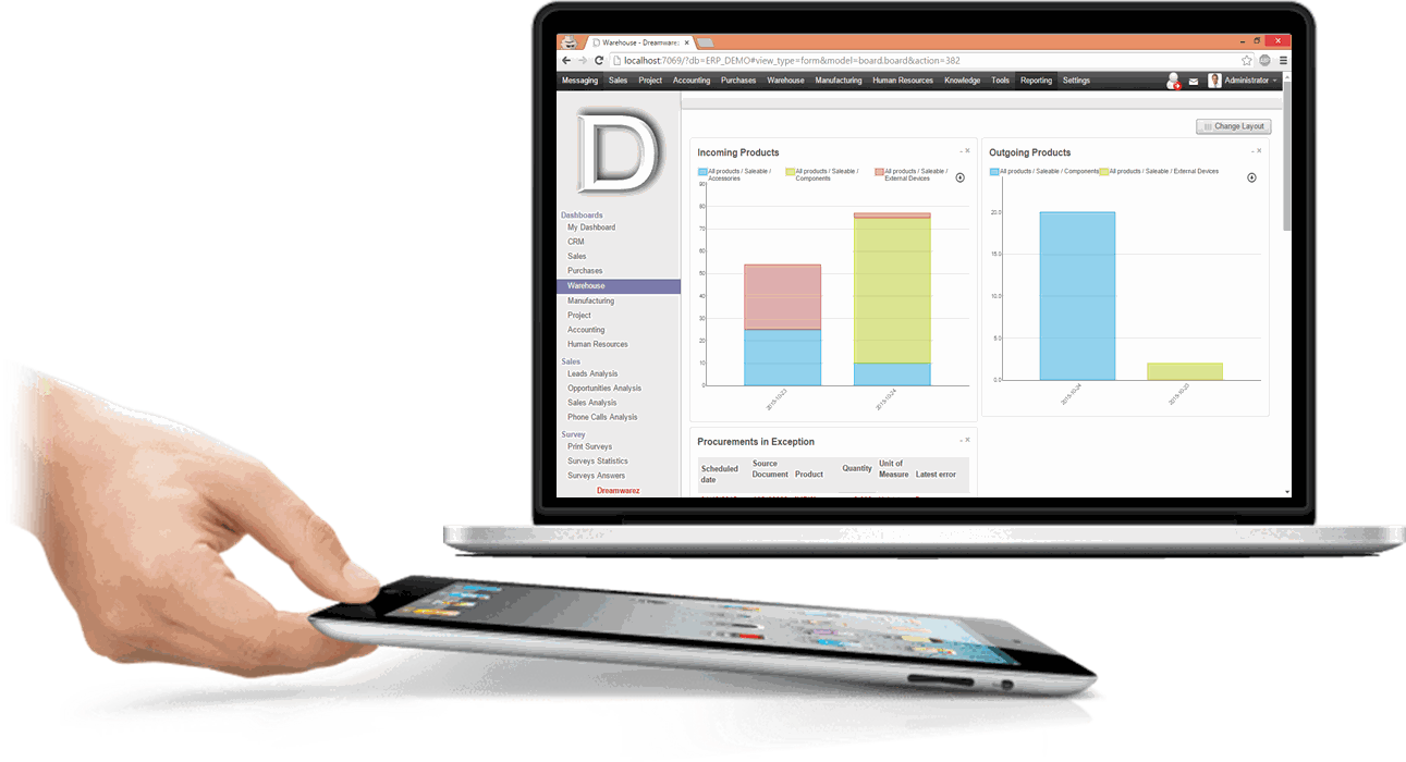 Odoo image and text block