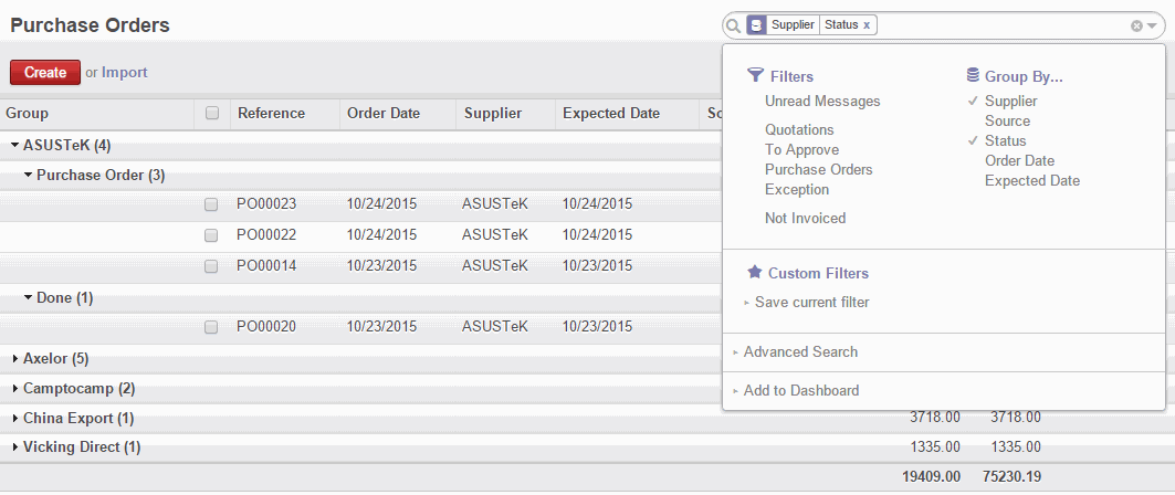 Odoo text and image block