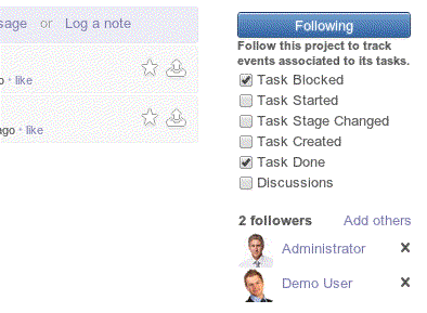 Odoo text and image block