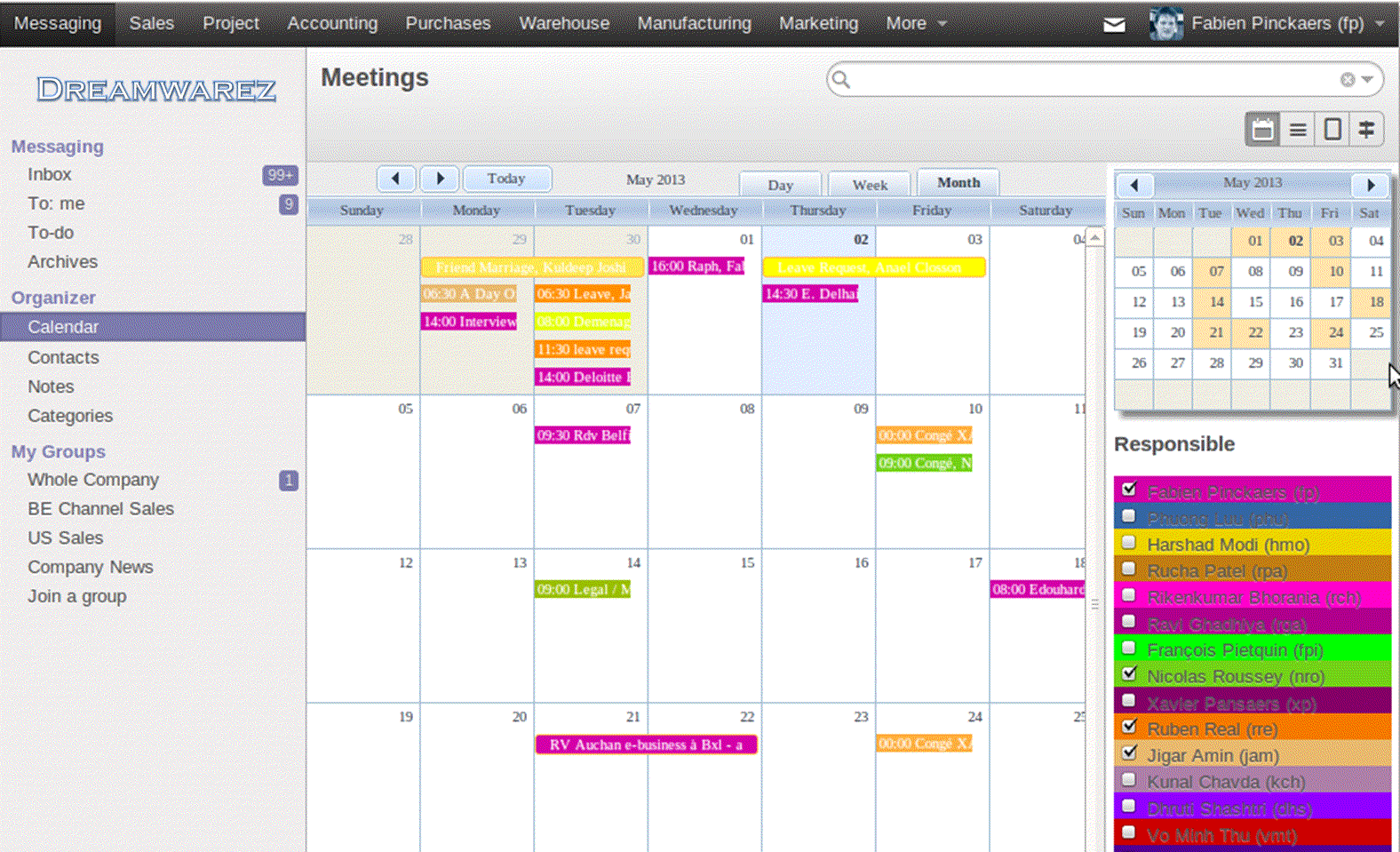 Odoo image and text block
